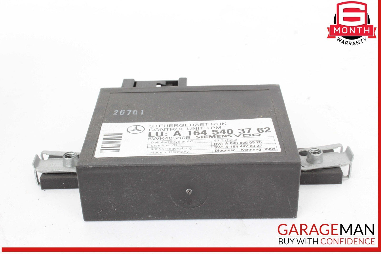06-13 Mercedes W211 E350 GL450 R350 TPMS Tire Pressure Control 1645403762 OEM