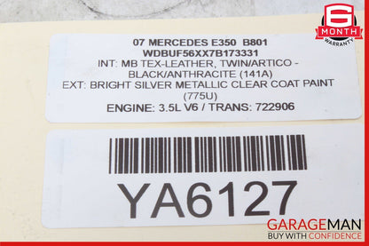 03-09 Mercedes W211 E350 E550 Rear Right Passenger Door Control Module Unit OEM