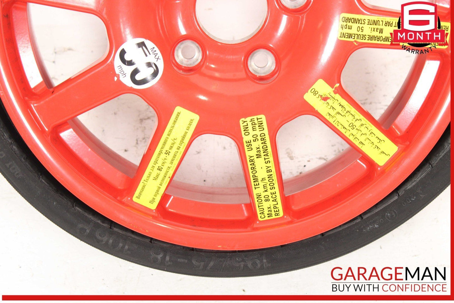 11-18 Porsche Cayenne 958 Emergency Spare Tire Wheel Rim R18 18" OEM