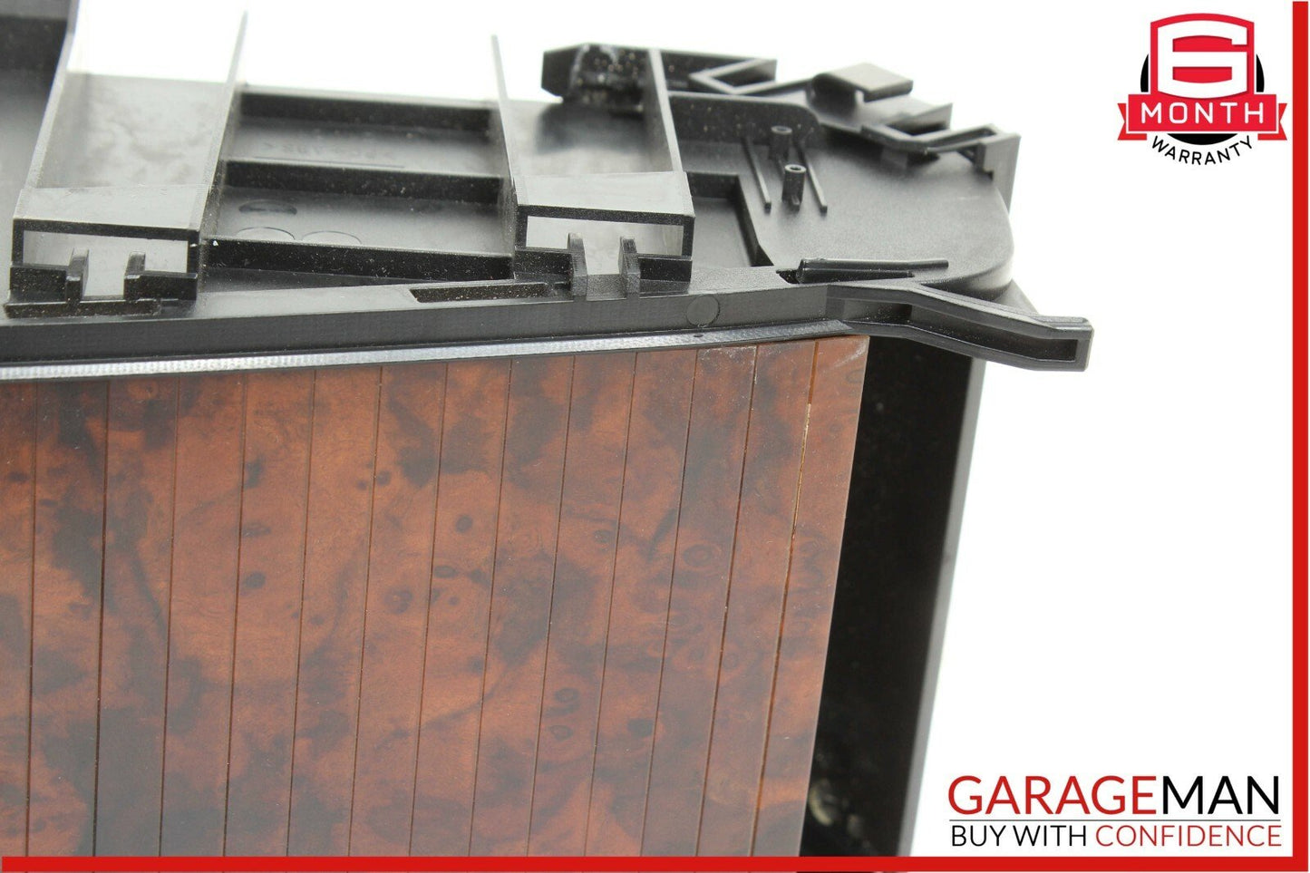 06-11 Mercedes W219 CLS500 Rear Center Console Armrest Cupholder Storage Wood