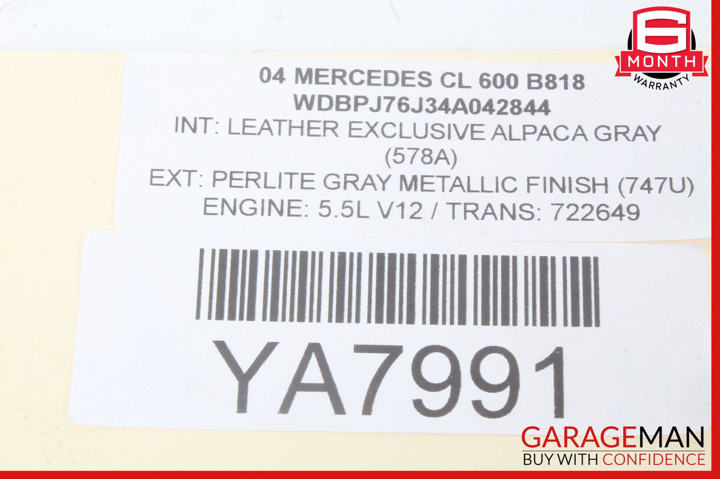 00-06 Mercedes W215 CL600 Antenna Amplifier Booster Module OEM