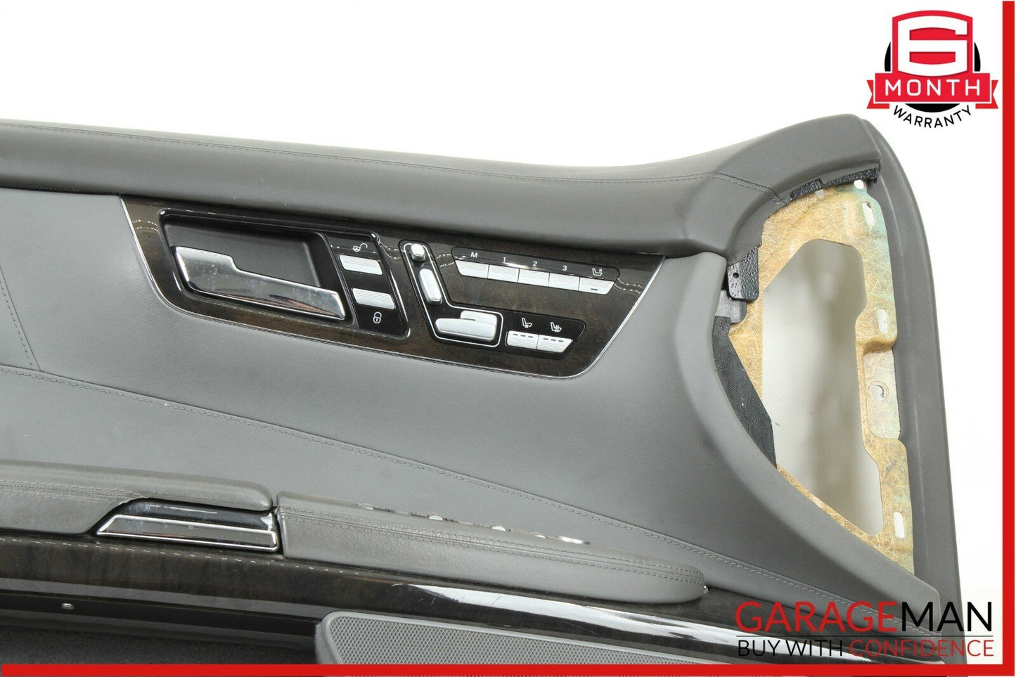 07-09 Mercedes W216 CL600 Front Left Side Complete Interior Door Panel Grey OEM