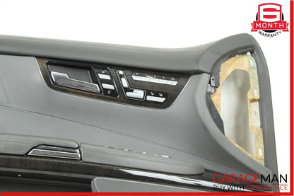 07-09 Mercedes W216 CL600 Front Left Side Complete Interior Door Panel Grey OEM