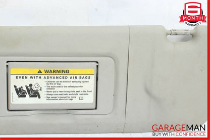 06-10 Mercedes W251 R350 Front Left Driver Side Sunvisor Sun Visor Shade Gray