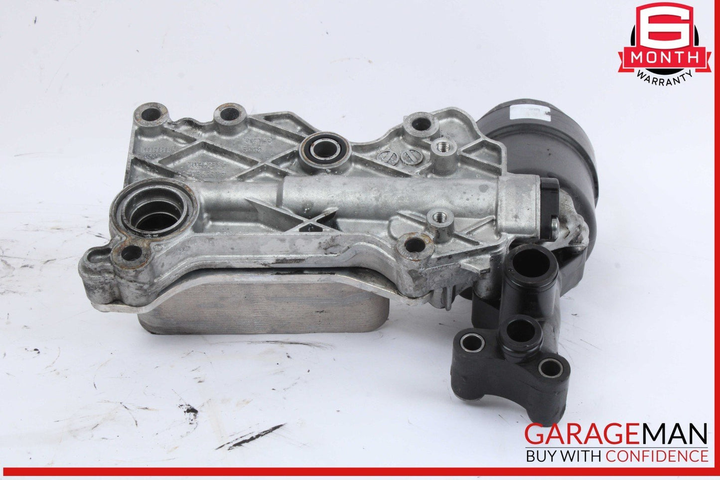 13-15 Mercedes X204 GLK250 Oil Filter Housing Assembly w/ Radiator Bracket OEM