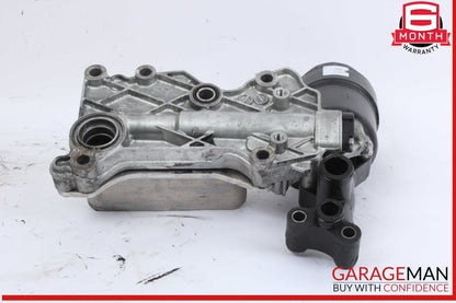 13-15 Mercedes X204 GLK250 Oil Filter Housing Assembly w/ Radiator Bracket OEM