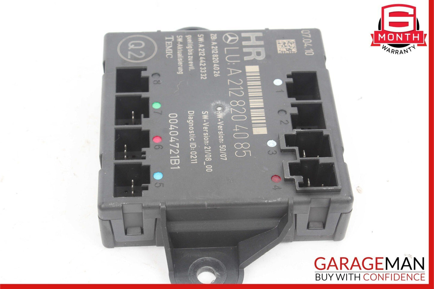 08-14 Mercedes W212 E350 C350 Rear Right Side Door Control Module OEM