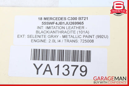 14-18 Mercedes W205 C300 Rear Trunk Lid Lock Latch Actuator Mechanism OEM