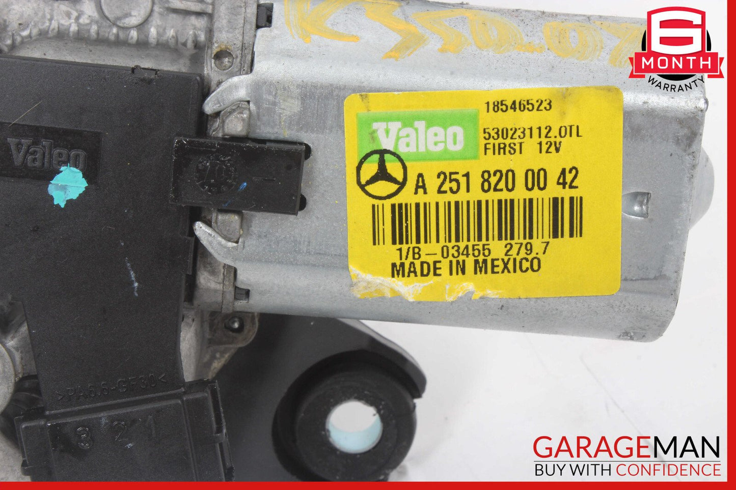 06-12 Mercedes X164 GL450 R350 ML63 AMG Rear Windshield Glass Wiper Motor OEM