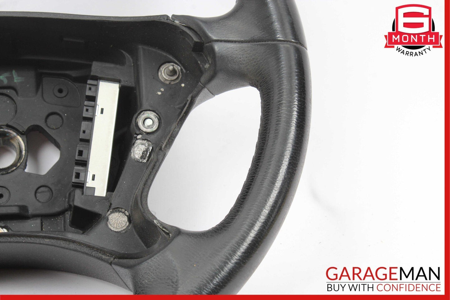 06-09 Mercedes W211 E350 CLS500 4 Spoke Steering Wheel Leather Black OEM