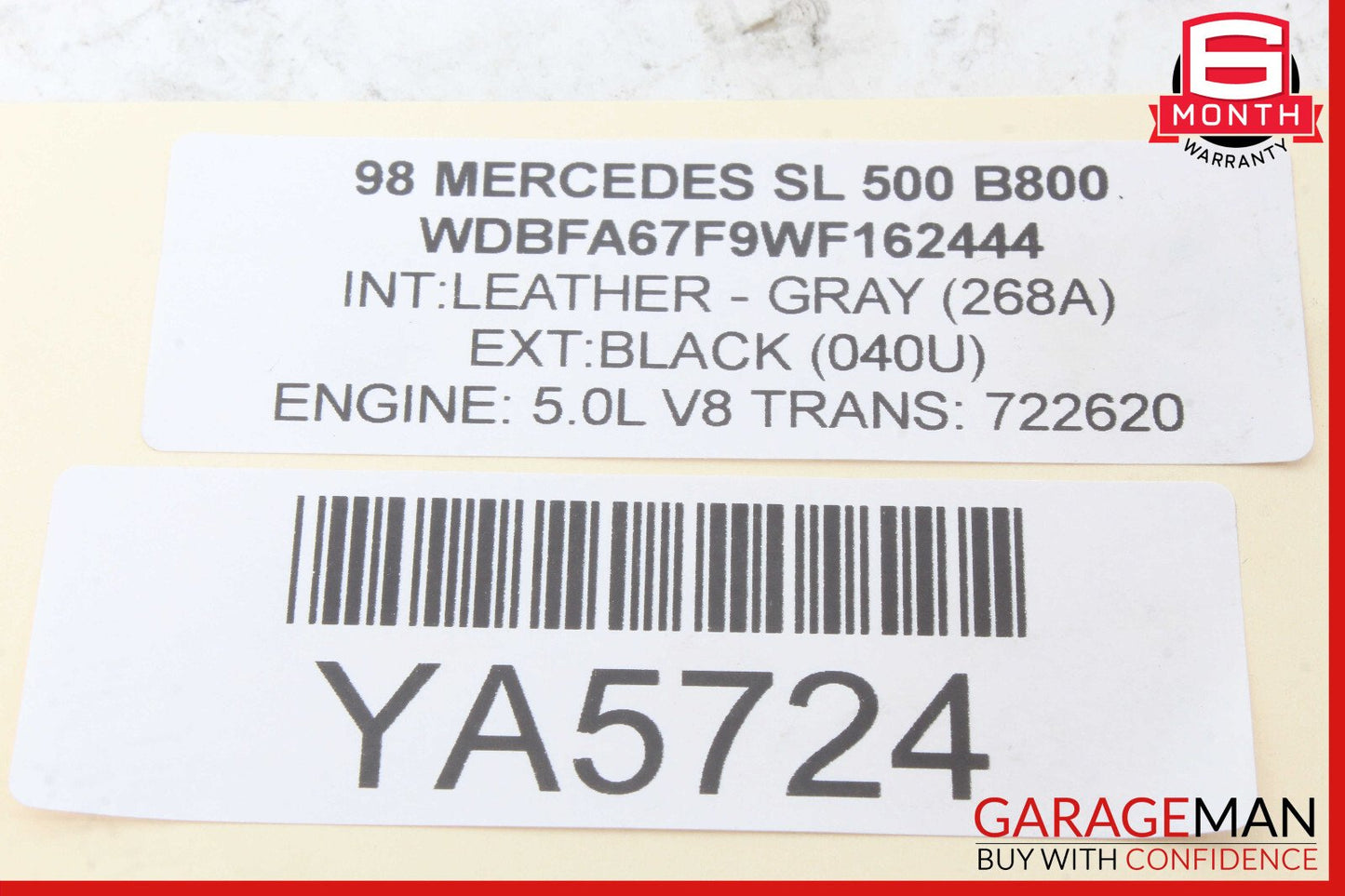 90-02 Mercedes R129 SL500 Anti Theft Alarm Control Module OEM
