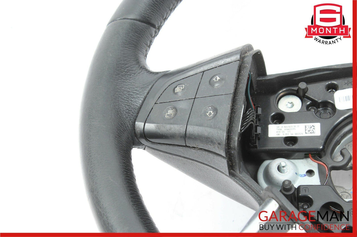06-09 Mercedes W164 ML350 GL450 R500 Steering Wheel Black 1644605103 OEM