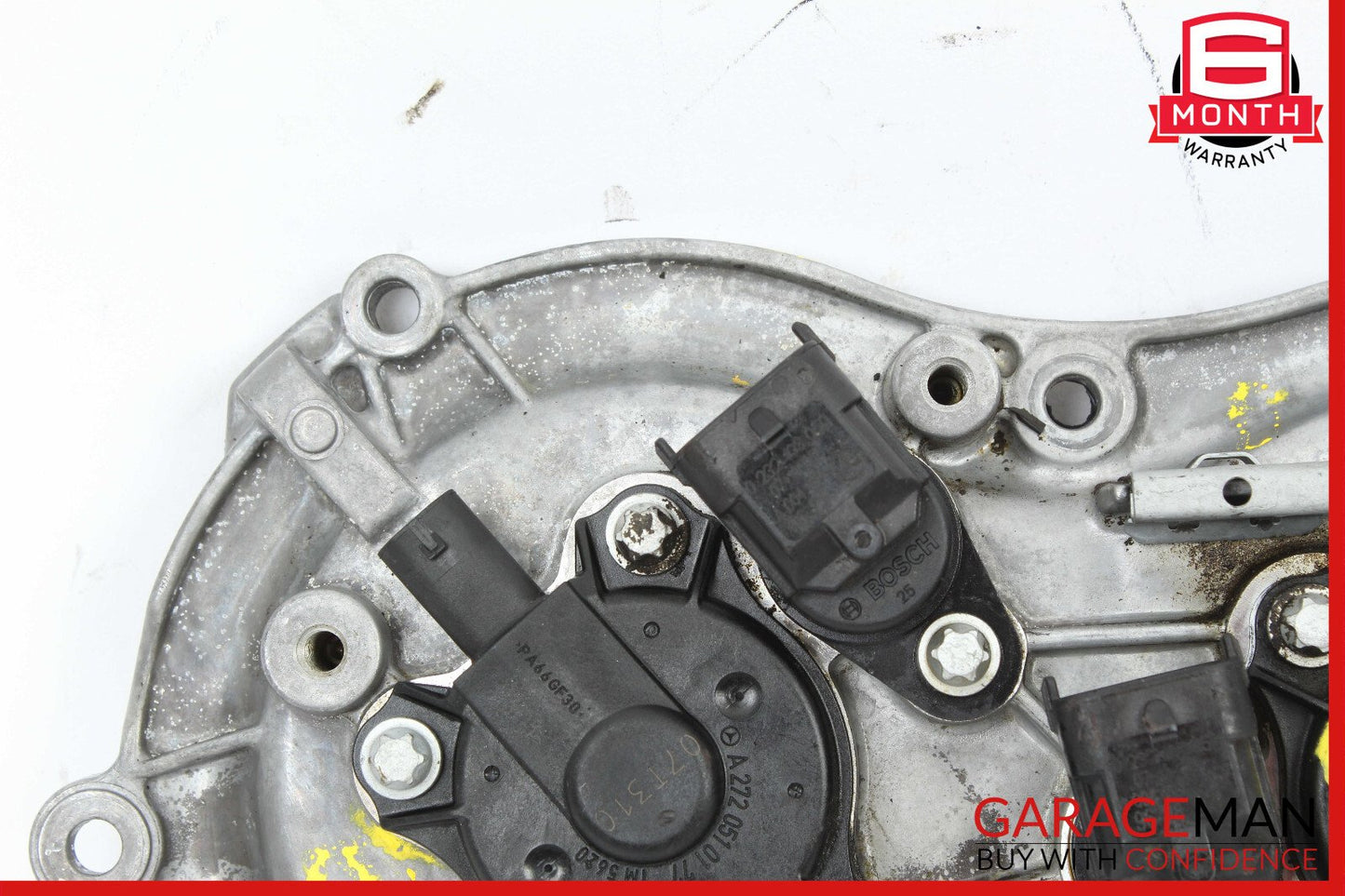 05-13 Mercedes W211 E350 E550 Front Left Side Engine Timing Chain Cover Plate