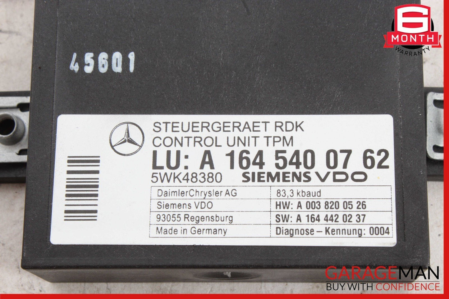 06-13 Mercedes W219 CLS550 E350 R350 TPMS Tire Pressure Control Module Unit