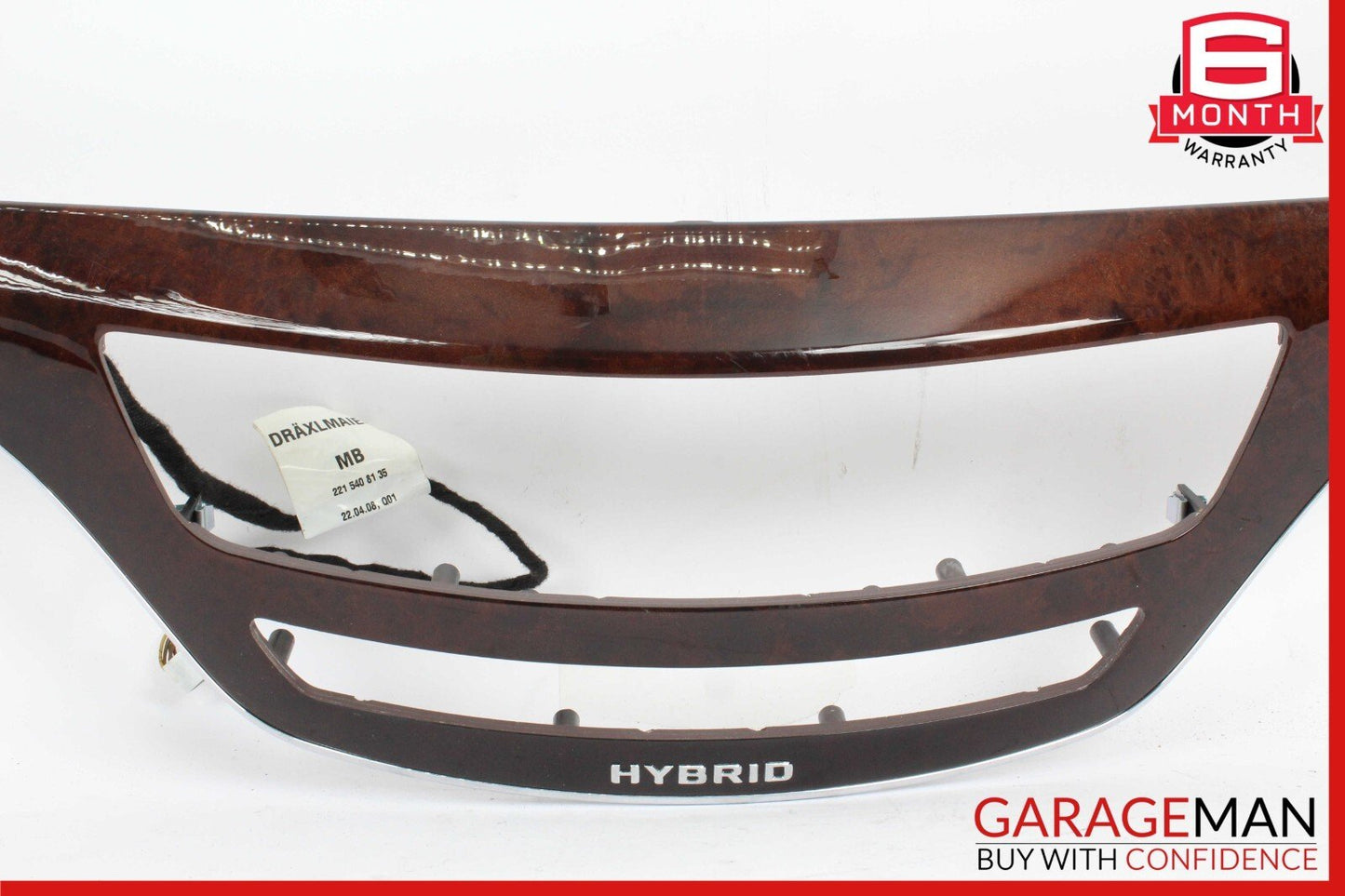 10-13 Mercedes W221 S400 Hybrid Center Dashboard Dash Trim Moulding Bezel Wood