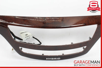 10-13 Mercedes W221 S400 Hybrid Center Dashboard Dash Trim Moulding Bezel Wood