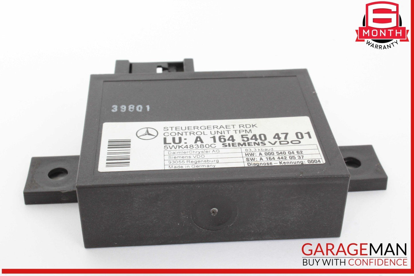 06-13 Mercedes W211 E350 ML350 R350 TPMS Tire Pressure Control 1645404701 OEM