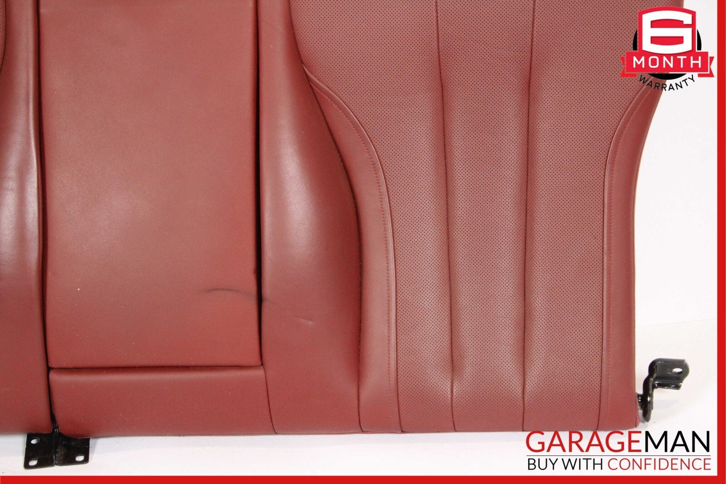 13-19 BMW 650i F06 Rear Top Upper Seat Cushion Cover Armrest Assembly Red OEM