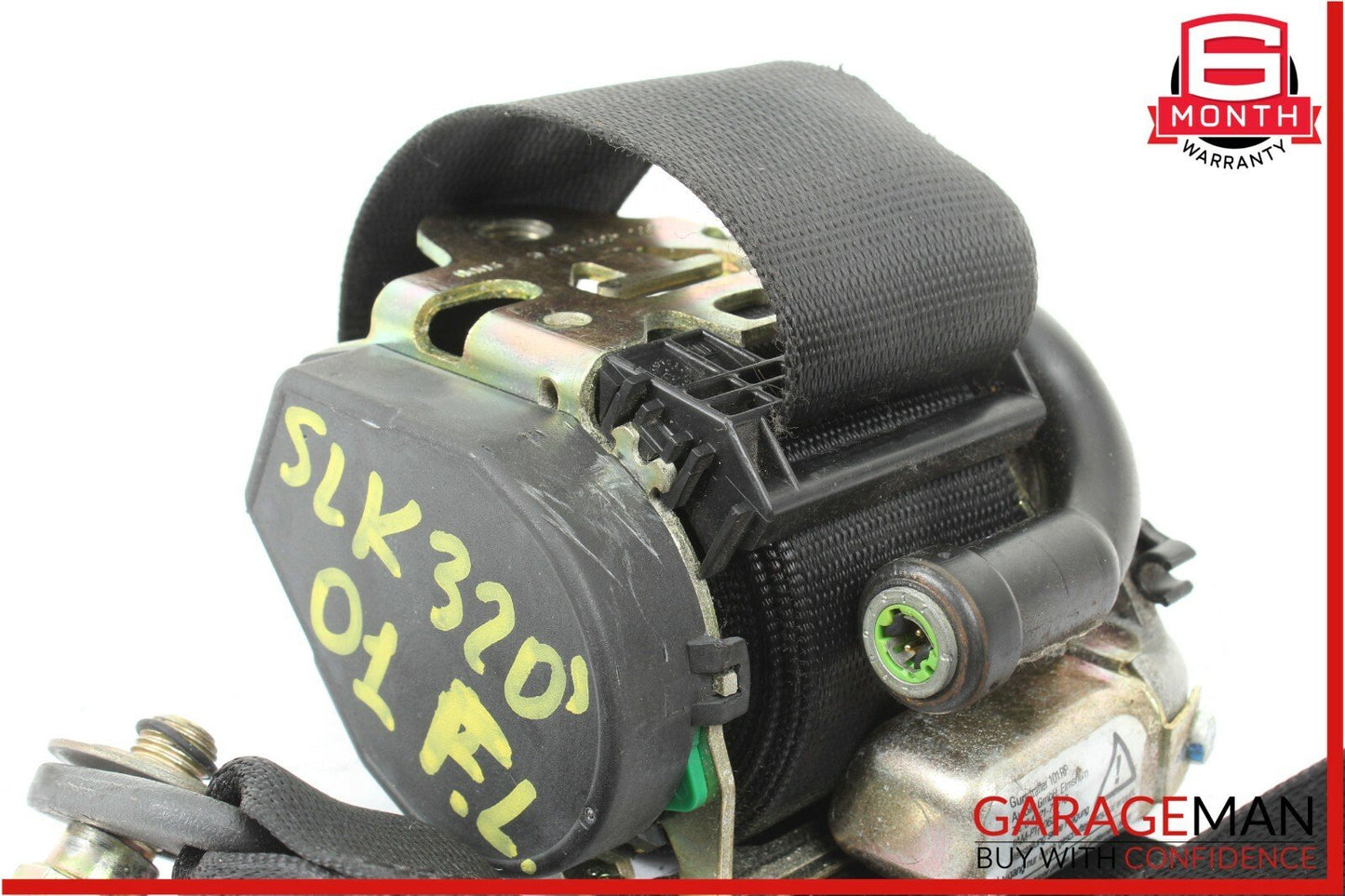 01-04 Mercedes R170 SLK320 Front Left Side Seat Belt Seatbelt Retractor Black