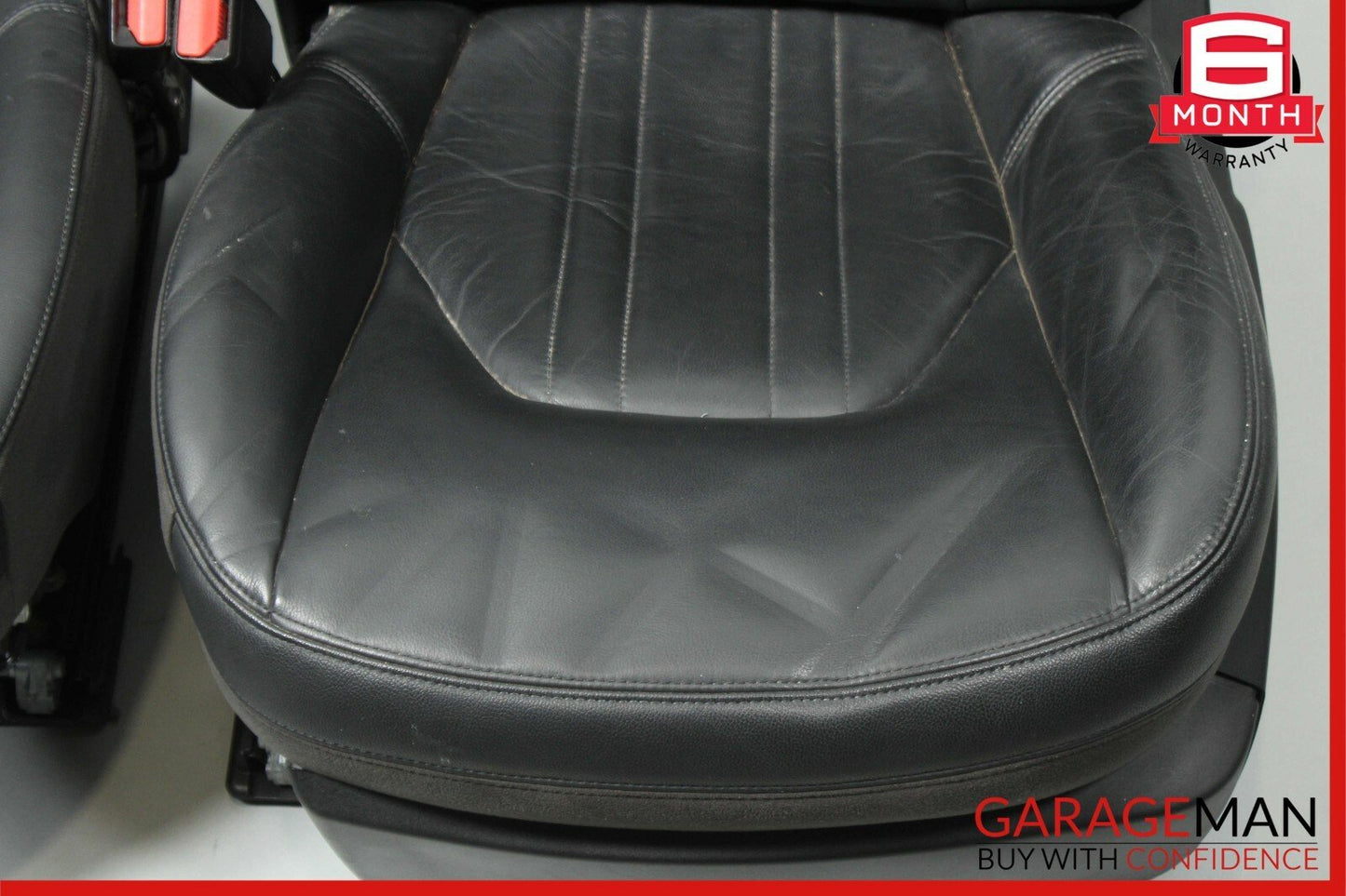 14-17 Maserati Ghibli Front Left & Right Complete Seat Cushion Assembly Black