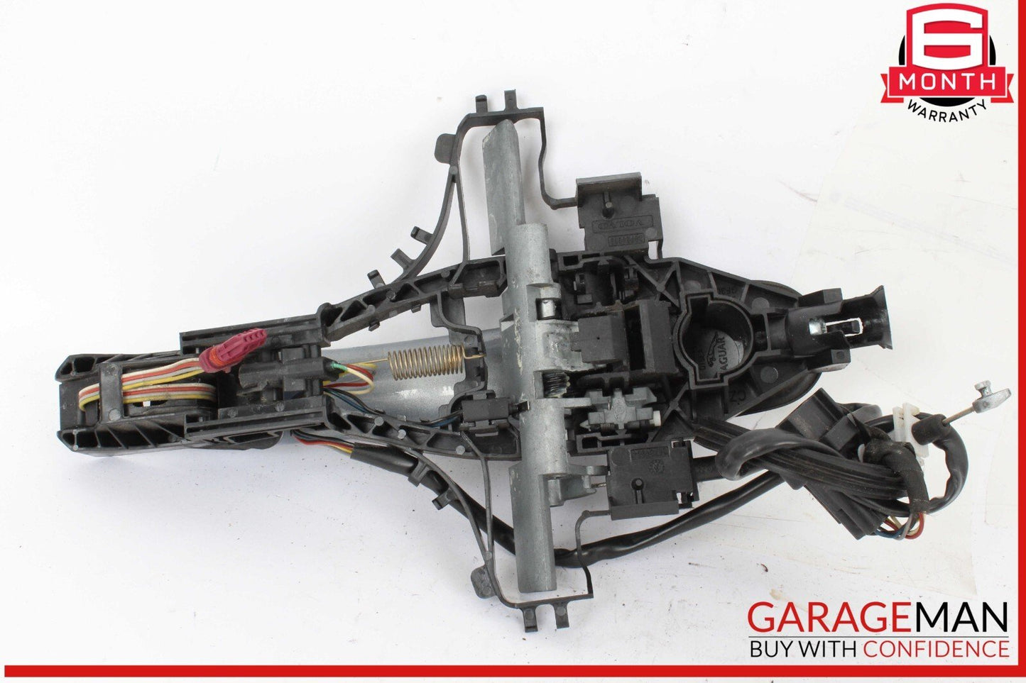 09-15 Jaguar X250 XF Rear Left Exterior Door Handle w/ Cable & Bracket OEM