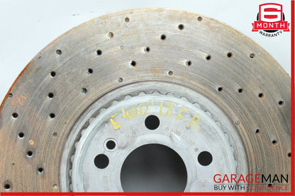16-18 Mercedes W213 E400 Front Right & Left Side Brake Rotor Disc Set Drilled
