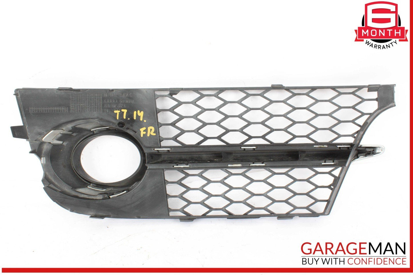 08-15 Audi TT TTS Quattro Front Right Passenger Side Fog Light Bumper Grille OEM