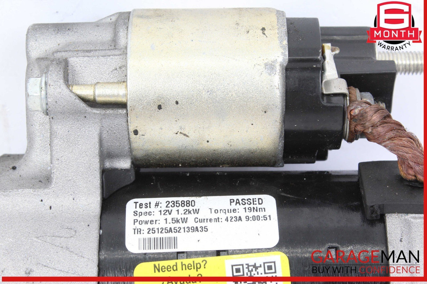15-18 Mercedes W205 C300 GLC300 M274 Engine Starter Motor 2749061600 OEM