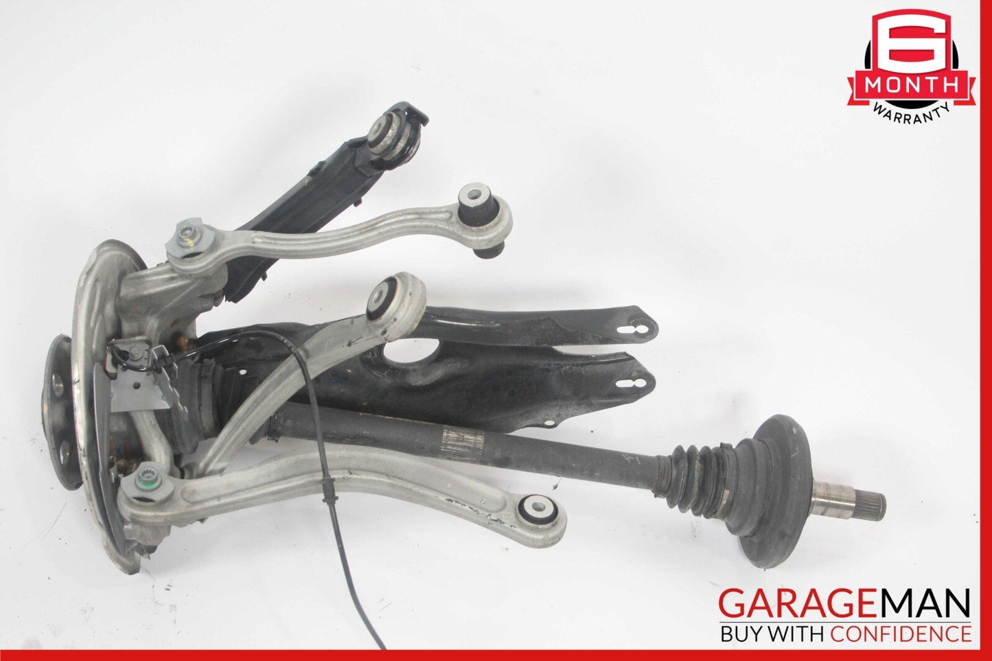 15-20 Mercedes W205 C300 Rear Left Spindle Knuckle Hub Shaft Control Arms Assy