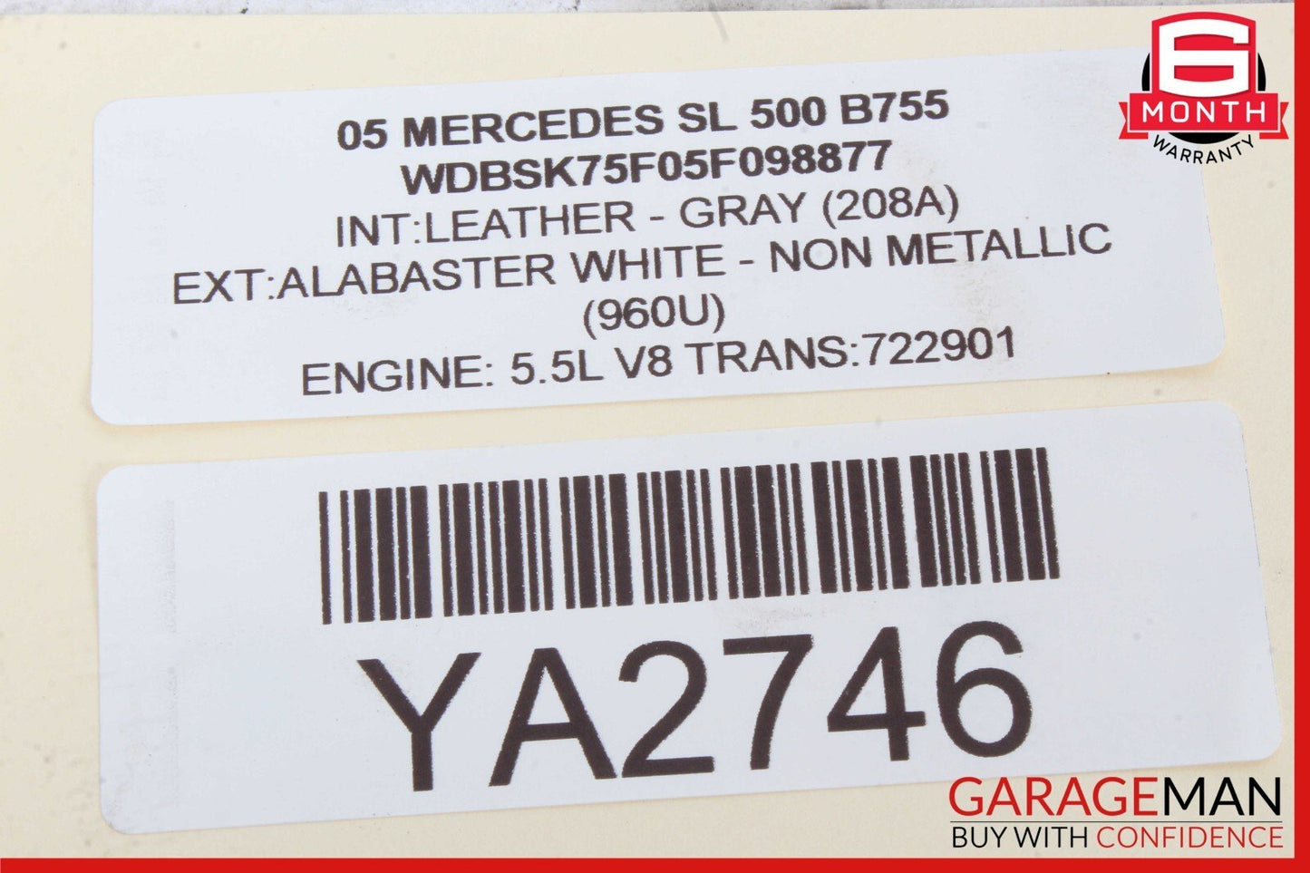 03-12 Mercedes R230 SL500 SLK350 Anti Theft Alarm Signal Control Module Unit OEM