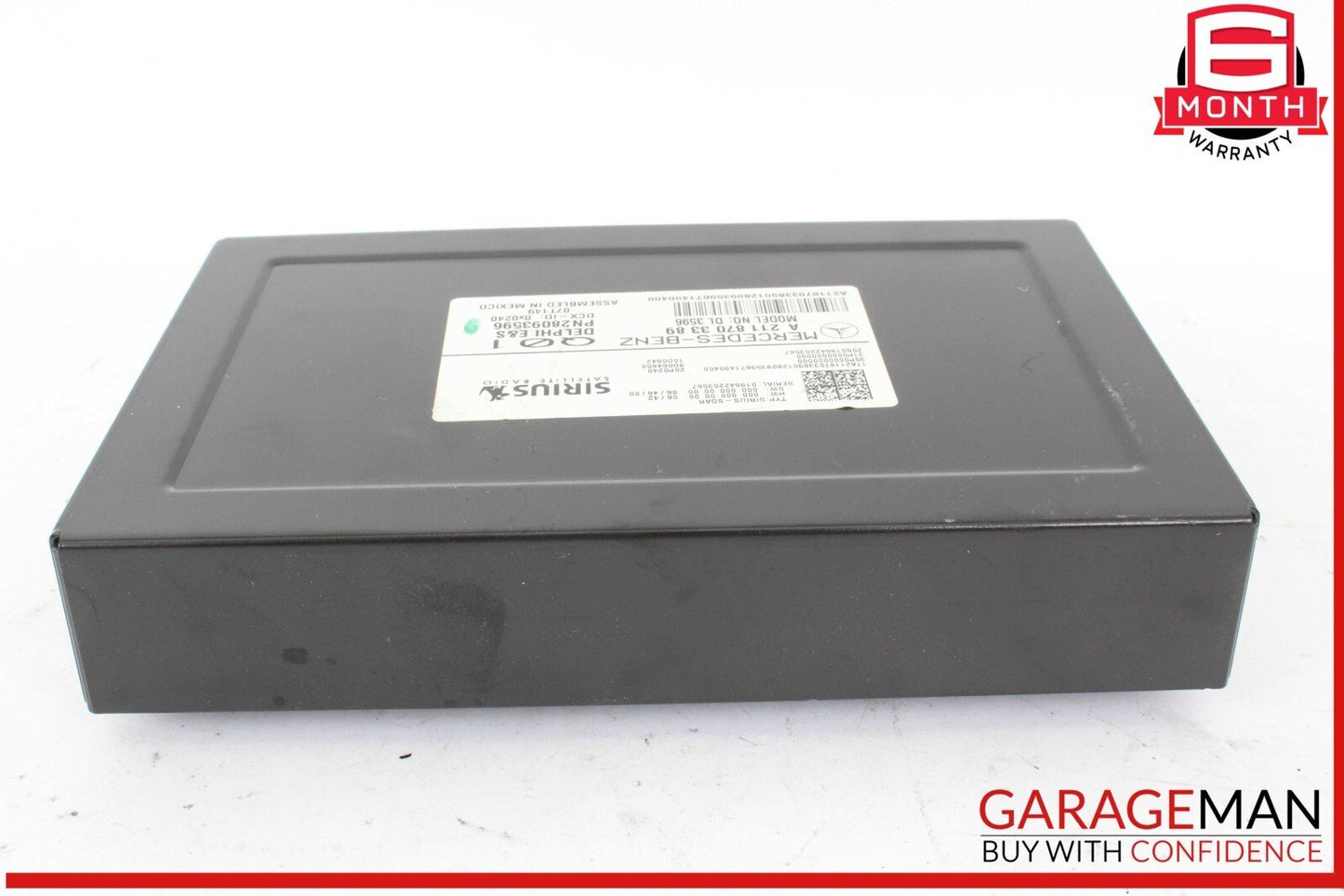 03-09 Mercedes W211 E350 GL450 Sirius Satellite Radio Receiver 2118703389 OEM