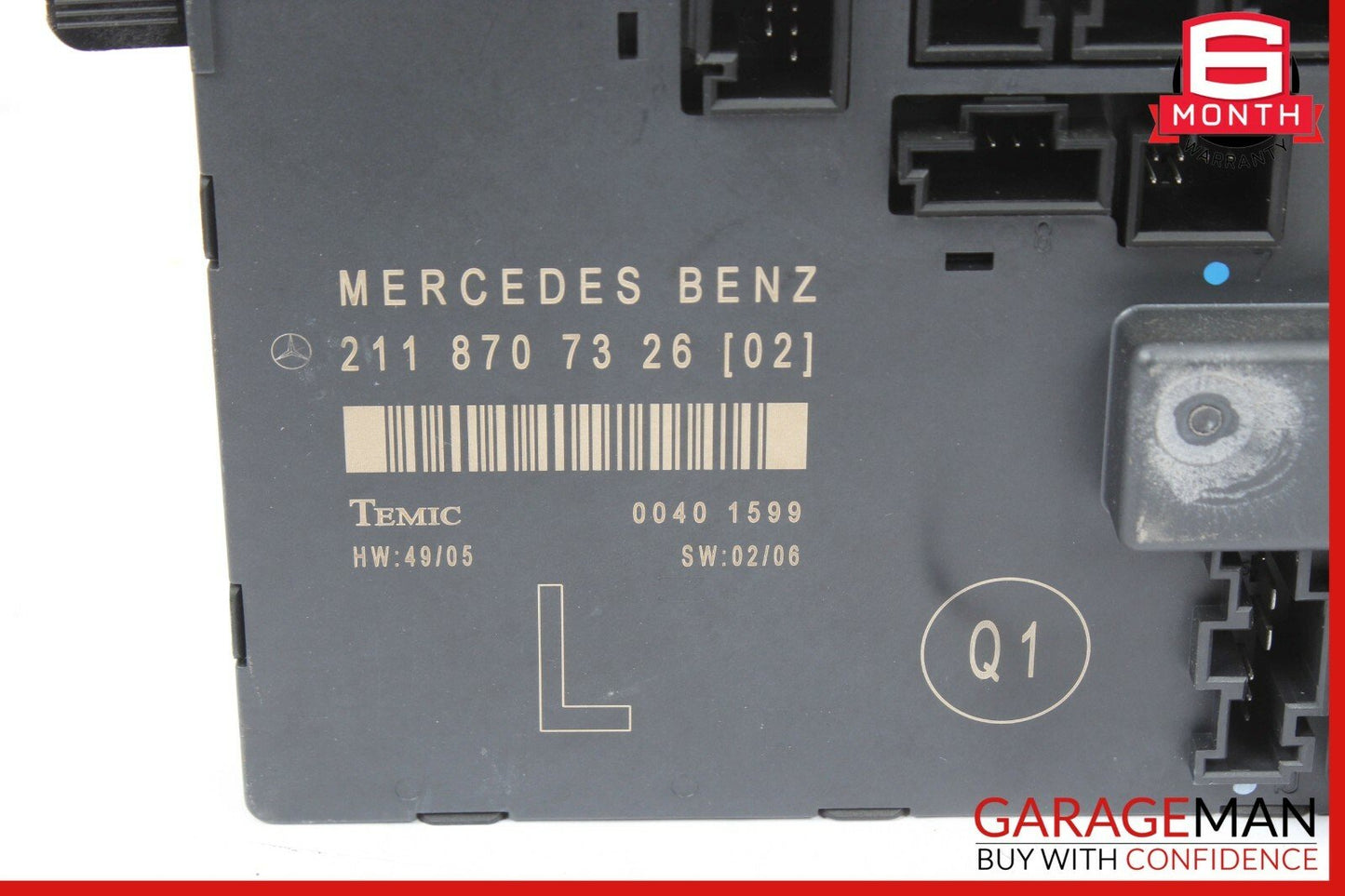 03-09 Mercedes W211 E350 E63 AMG Front Left Driver Side Door Control Module Unit