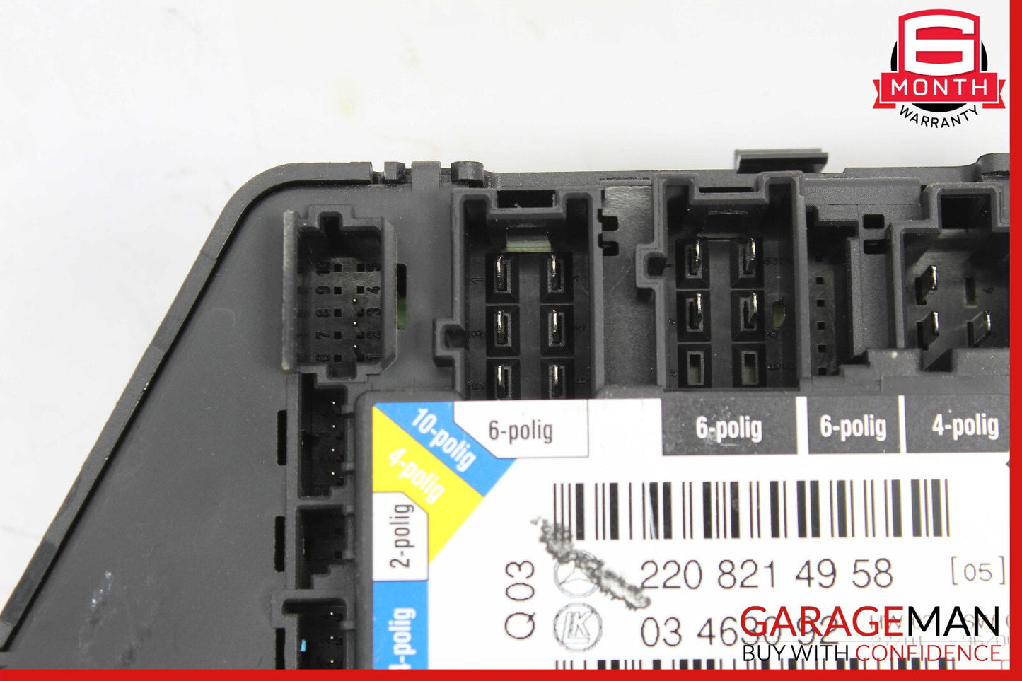 00-06 Mercedes W220 S55 AMG Rear Left Driver Side Seat Switch 2208214958 OEM