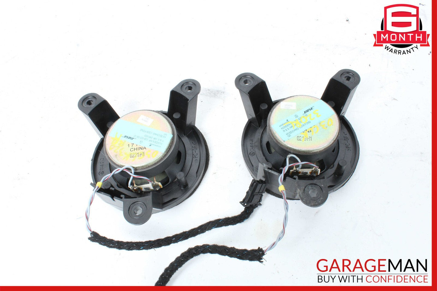 98-03 Mercedes W208 CLK320 CLK55 Rear Left & Right Side Door Speaker Set OEM