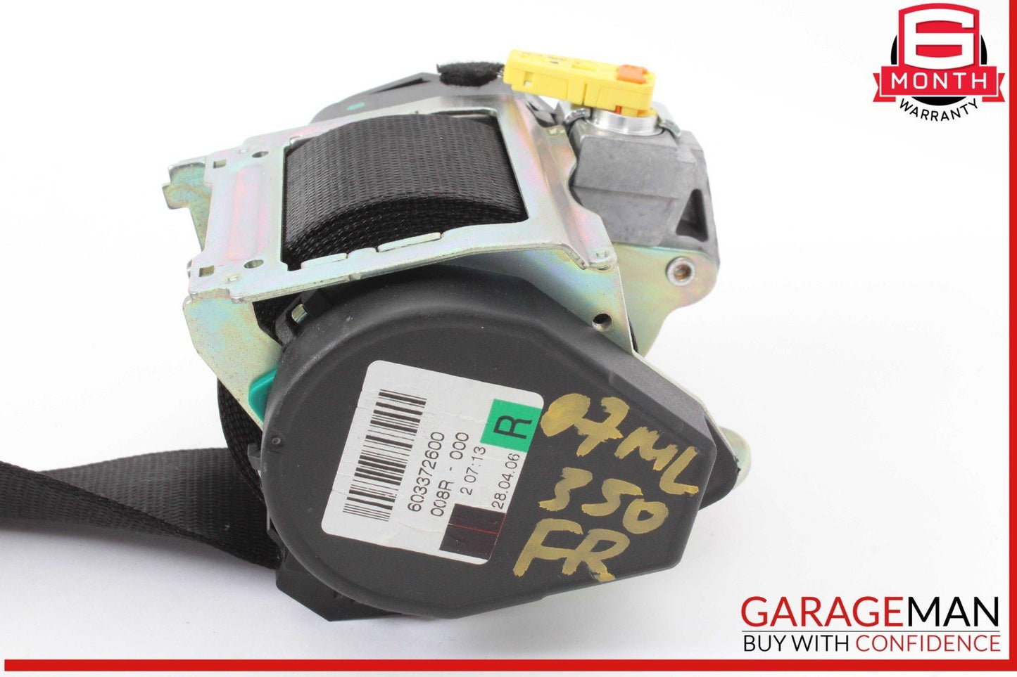 06-13 Mercedes W164 ML350 R350 Front Right Passenger Side Seat Belt Retractor