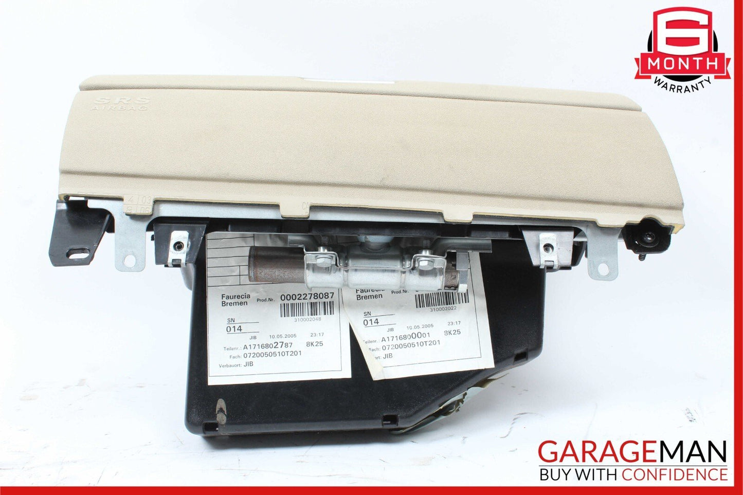 05-11 Mercedes R171 SLK300 SLK350 Dashboard Glove Box Storage Assembly Beige