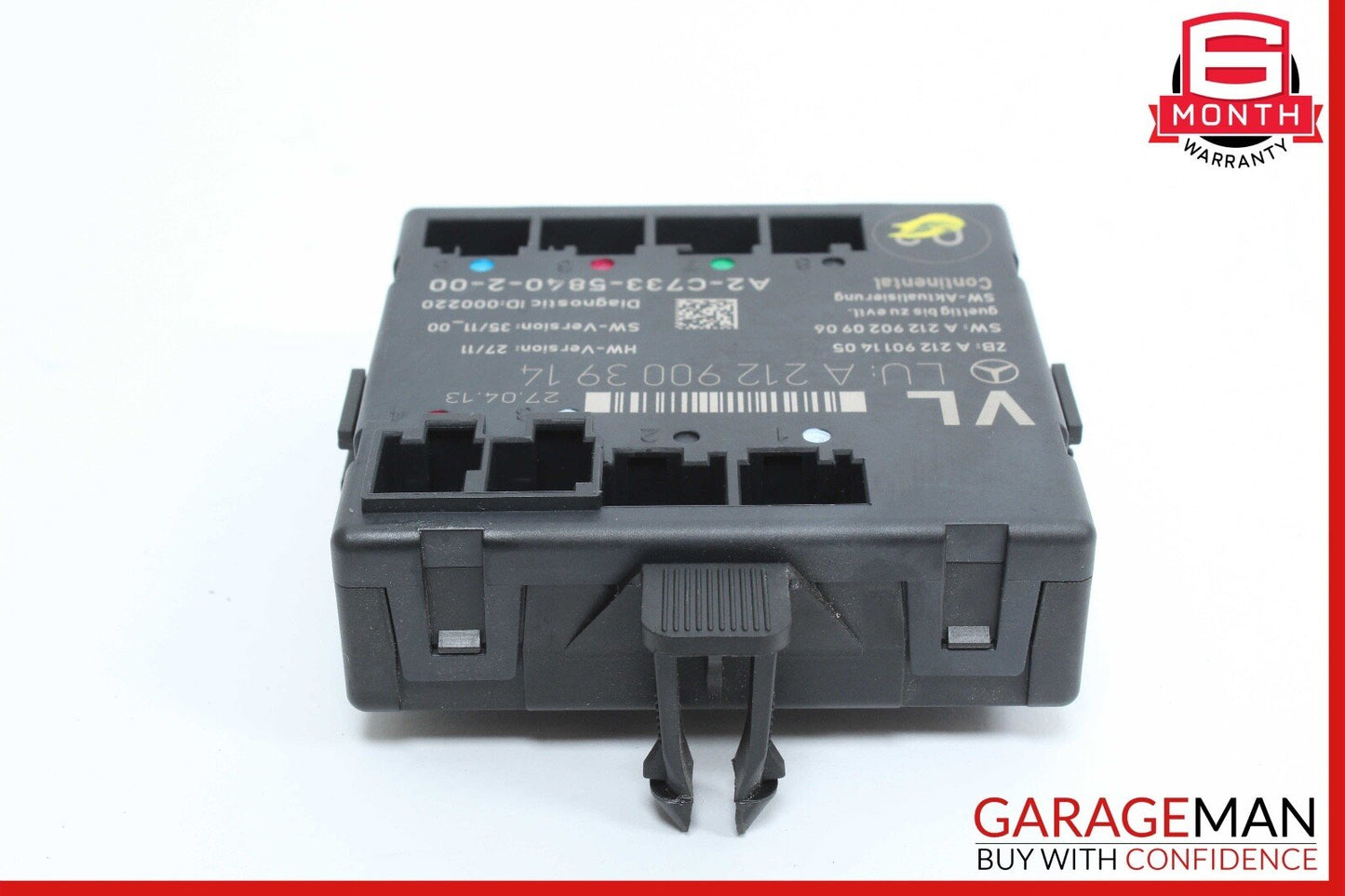 08-14 Mercedes W204 C250 C300 Front Left Driver Side Door Control Module Unit