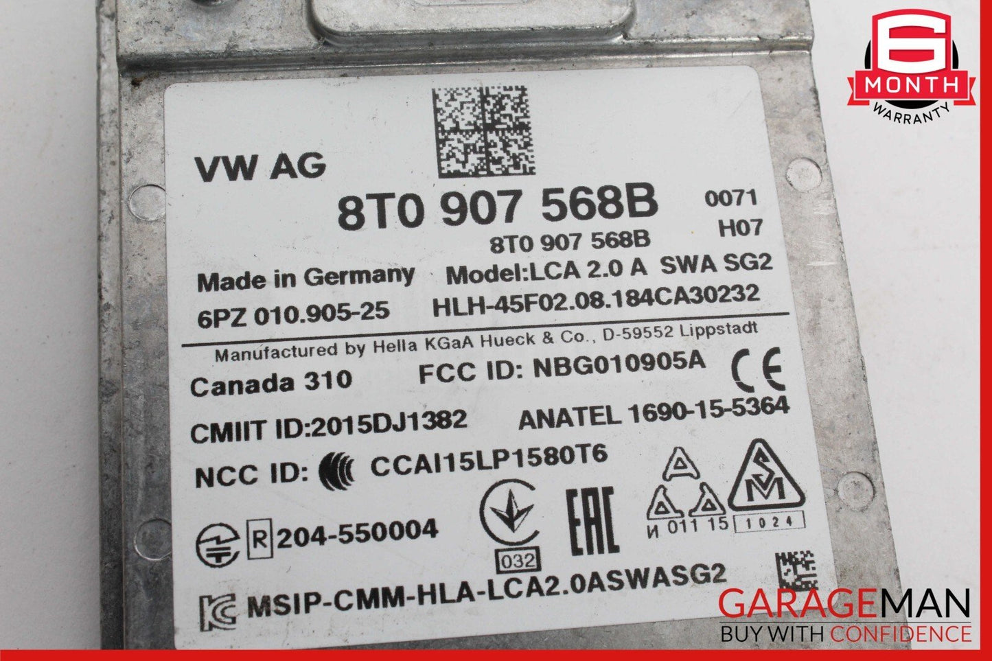 15-18 Porsche Macan Rear Right Side Blind Spot Radar Sensor Control Module Unit
