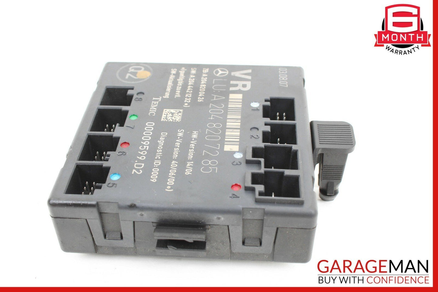 08-14 Mercedes W204 C300 C350 Sedan Front Right Side Door Control Module Unit