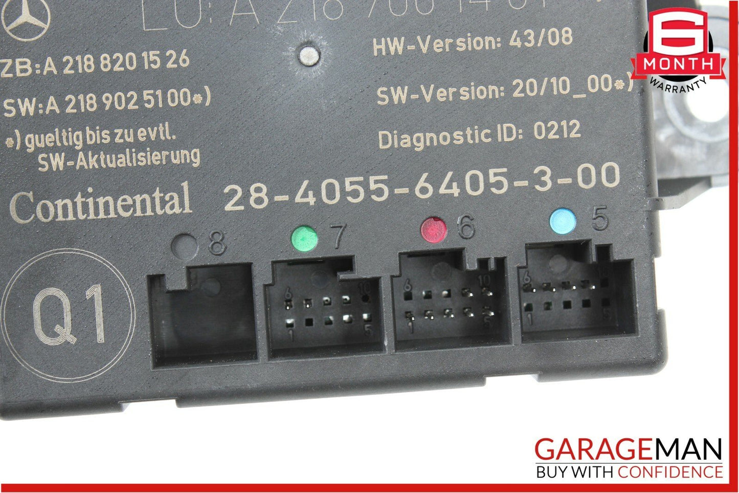 08-14 Mercedes W204 C250 C350 Rear Left Door Control Module 2189001401 OEM