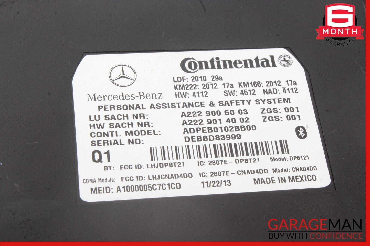 10-20 Mercedes W218 CLS500 GLA250 SL400 Communication Control Module Unit OEM