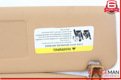 03-10 Porsche Cayenne 955 957 Front Right Side Sunvisor Sun Visor Shade Brown