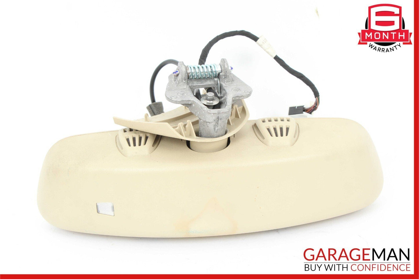 08-14 Mercedes W204 C250 C300 Top Upper Rear View Mirror Assembly Beige OEM