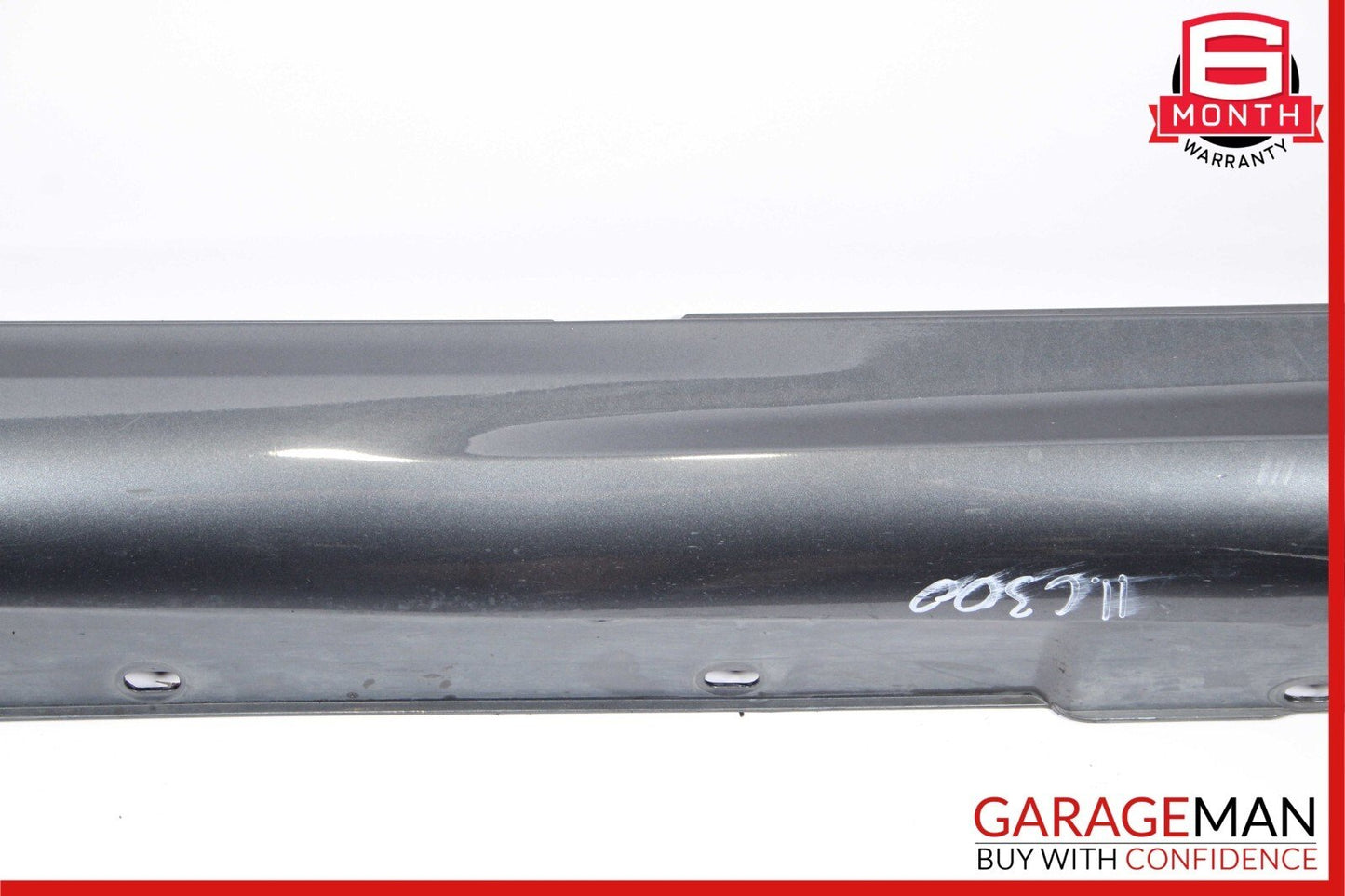 08-14 Mercedes W204 C300 AMG Sport Sedan Left Side Skirt Rocker Moulding Gray