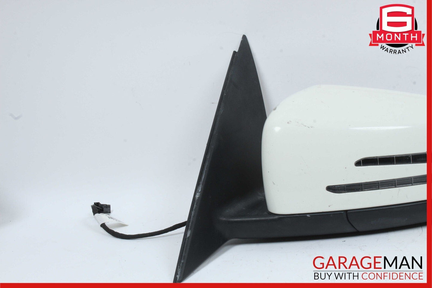 10-11 Mercedes W204 C300 Front Left Side Mirror Door Rear View White OEM