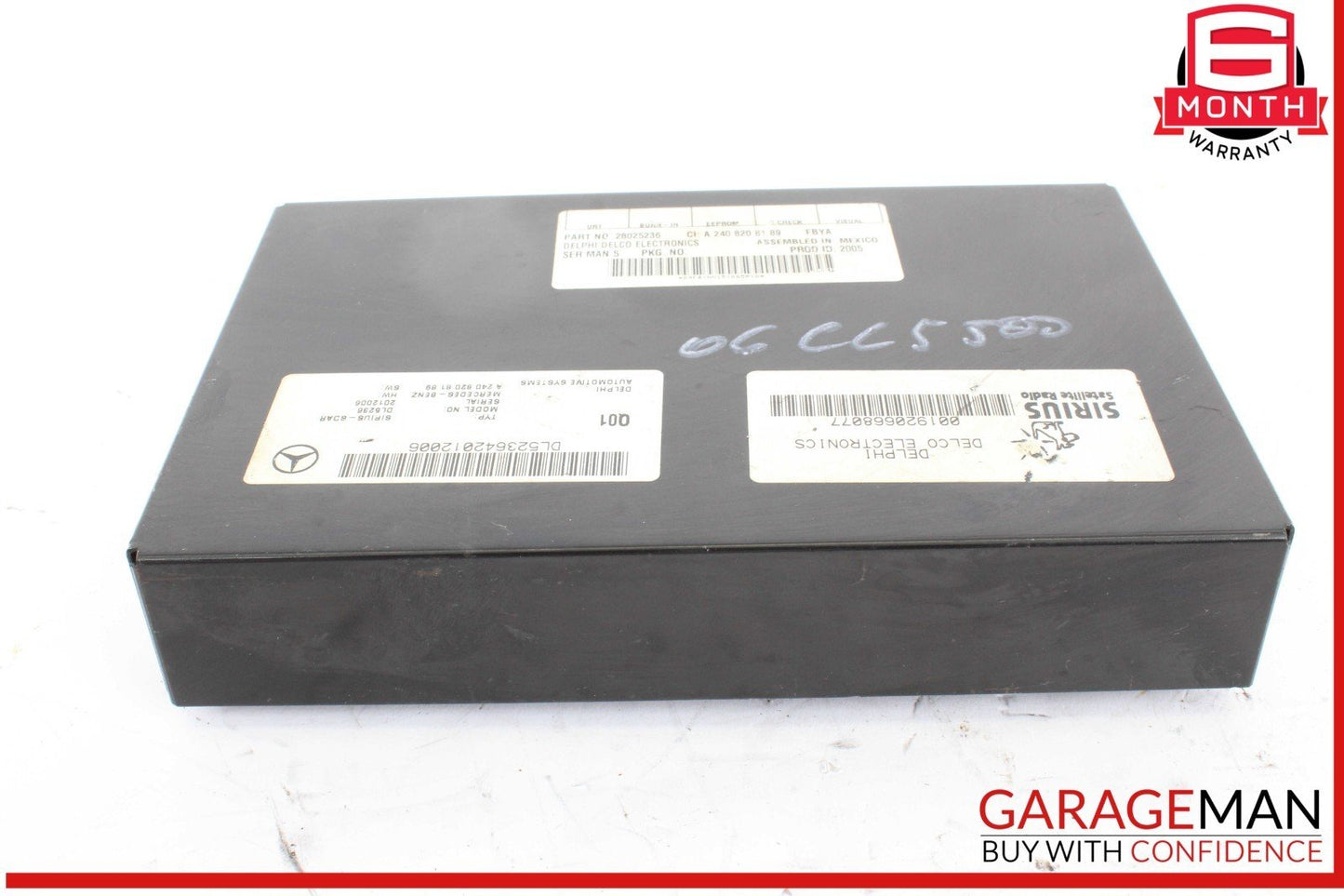 03-11 Mercedes W219 CLS500 Sirius Satellite Radio Receiver Module Unit 240820818