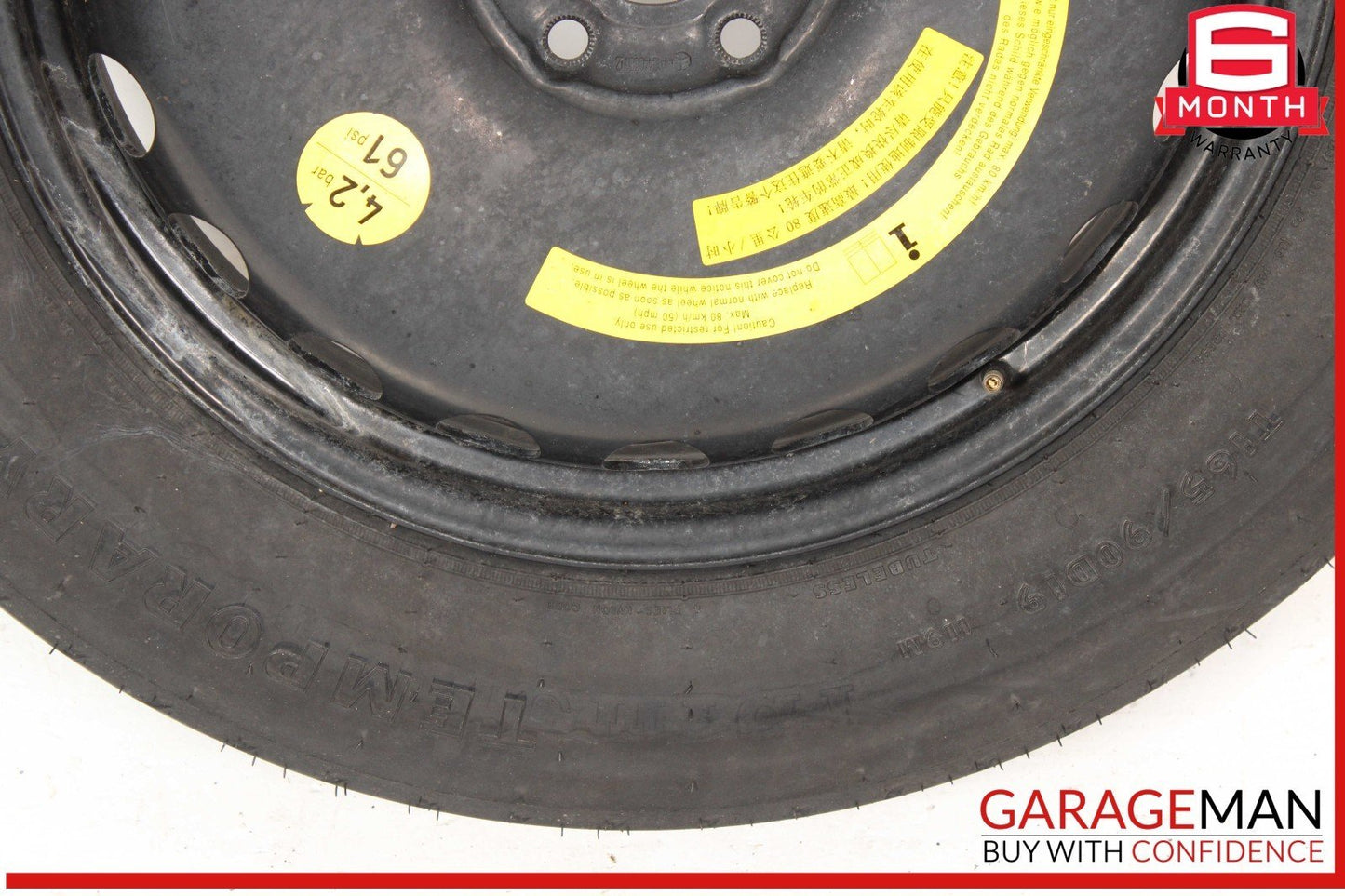 07-20 Mercedes X164 GL450 ML550 Emergency Spare Tire Wheel Donut Rim 19" 19 OEM