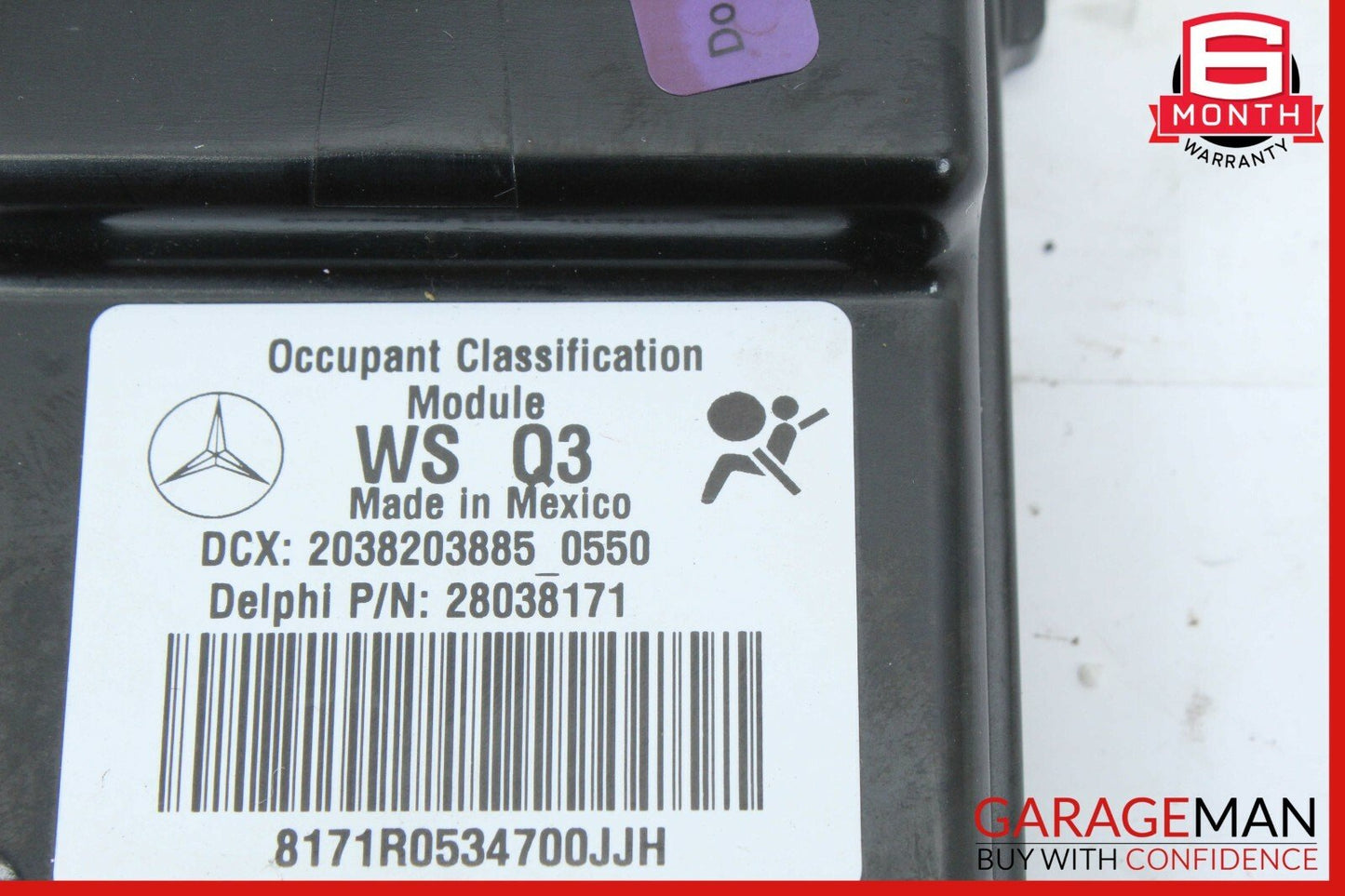 05-07 Mercedes W203 C230 C320 Front Right Occupancy Seat SRS Control Module ÐÐÐ