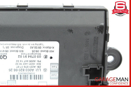 07-09 Mercedes W221 S550 S65 AMG Rear Left / Right Side Door Controller Module
