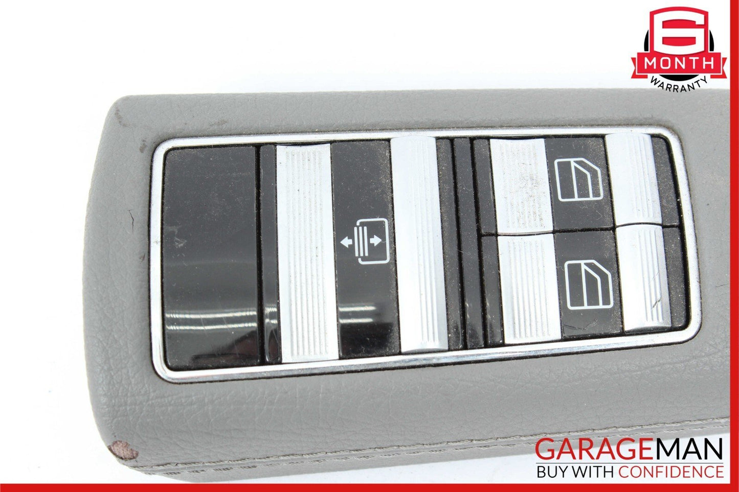 07-13 Mercedes W221 S550 Rear Left Side Door Window Switch Control Trim Gray OEM